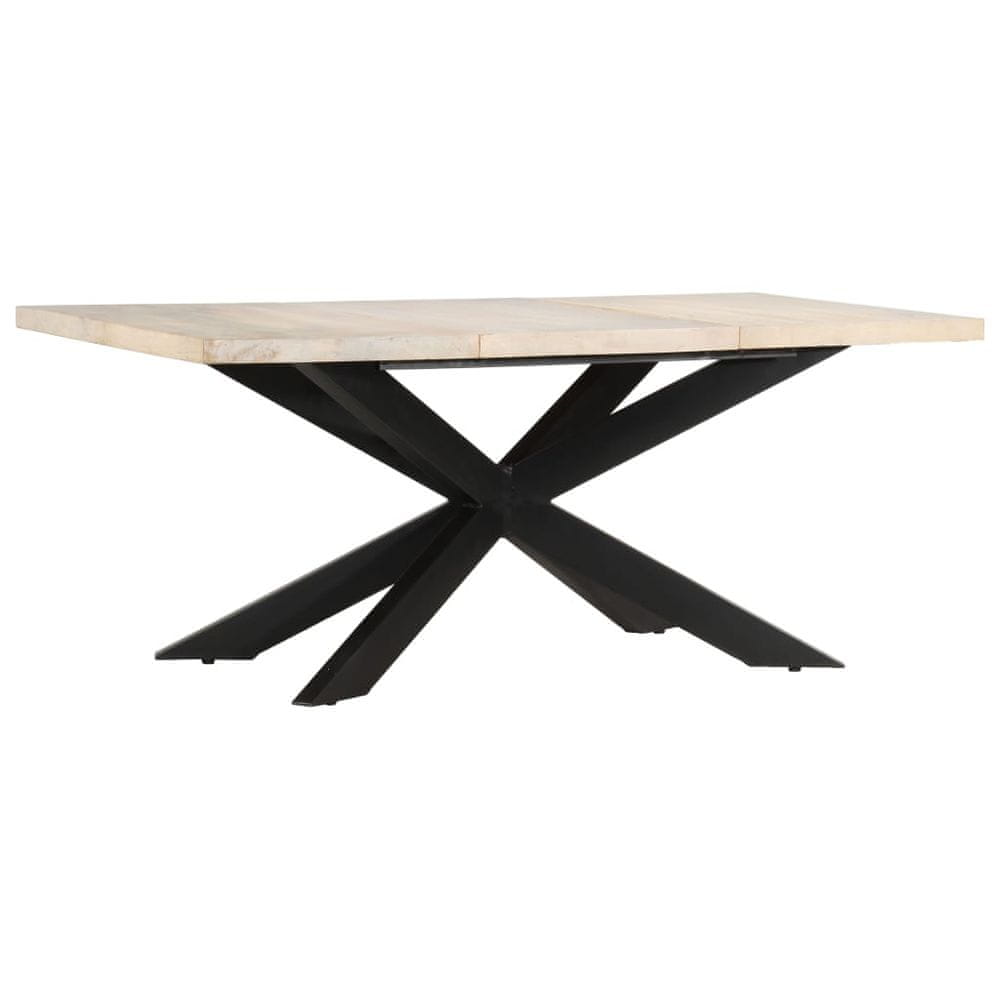 Petromila vidaXL Jedálenský stôl 180x90x76 cm bielený mangovníkový masív